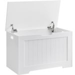 Casa si Gradina - Mobilier - Organizare si depozitare - Bancute - Banca cu spatiu depozitare, pentru hol sau dormitor, din PAL, 76x40x48cm, alb - Infinity.ro