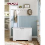 Casa si Gradina - Mobilier - Organizare si depozitare - Bancute - Banca cu spatiu depozitare, pentru hol sau dormitor, din PAL, 76x40x48cm, alb - Infinity.ro