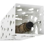 Casa si Gradina - Decoratiuni - Obiecte decorative - Suporturi umbrele - Suport metalic pentru umbrele, cu carlige si tava de picurare, 16x16x49cm, alb - Infinity.ro