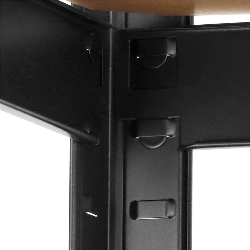 Casa si Gradina - Mobilier - Biblioteci si rafturi - Rafturi - Raft cadru metalic modular pentru depozitare, 5 polite, 180x90x40cm, sarcina 825kg - Infinity.ro