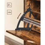 Casa si Gradina - Mobilier - Dulapuri si sifoniere - Dulapuri pantofi - Dulap pantofi cu 2 usi flip, separator reglabil si detasabil, pentru 8-12 perechi, 24x60x102cm, maro rustic - Infinity.ro