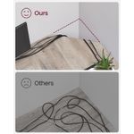 Casa si Gradina - Mobilier - Mese si birouri - Birouri - Birou de colt in forma de L, cu 2 rafturi de depozitare, 138x138x75cm, industrial, gri si negru - Infinity.ro