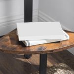 Casa si Gradina - Mobilier - Biblioteci si rafturi - Biblioteci - Raft de colt cu 5 etaje, tip biblioteca, cadru metal si polite lemn, 33x34x159cm, industrial, maro rustic si negru - Infinity.ro