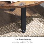 Casa si Gradina - Mobilier - Biblioteci si rafturi - Biblioteci - Raft de colt cu 5 etaje, tip biblioteca, cadru metal si polite lemn, 33x34x159cm, industrial, maro rustic si negru - Infinity.ro