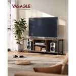 Casa si Gradina - Mobilier - Comode si corpuri - Comode - VASAGLE Comoda TV pentru televizoare pana la 65 inch, cadru metal, stil industrial, 147x40x50 cm, maro rustic - Infinity.ro