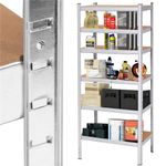 Casa si Gradina - Mobilier - Biblioteci si rafturi - Rafturi - Raft cadru metalic modular pentru depozitare, 6 polite, 225x110x50cm, sarcina 900kg - Infinity.ro