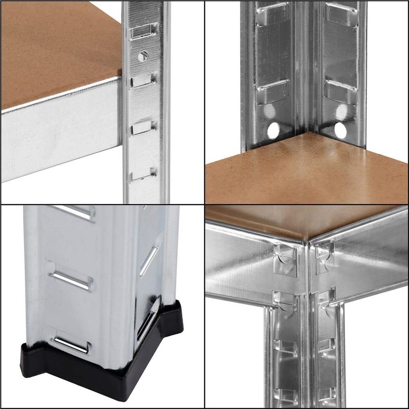 Casa si Gradina - Mobilier - Biblioteci si rafturi - Rafturi - Raft cadru metalic modular pentru depozitare, 6 polite, 225x110x50cm, sarcina 900kg - Infinity.ro