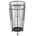 Casa si Gradina - Mobilier - Dulapuri si sifoniere - Dulapuri pantofi - Suport umbrele metalic, 25x25x49 cm, negru - Infinity.ro