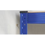 Casa si Gradina - Mobilier - Biblioteci si rafturi - Rafturi - Raft de depozitare metalic, cu rafturi din MDF, 5 polite, max. 875 kg, 180x90x40cm, albastru - Infinity.ro