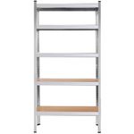 Casa si Gradina - Mobilier - Biblioteci si rafturi - Rafturi - Raft cadru metalic modular pentru depozitare, 5 polite, 205x120x45cm, sarcina 1000kg - Infinity.ro