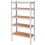 Casa si Gradina - Mobilier - Biblioteci si rafturi - Rafturi - Raft cadru metalic modular pentru depozitare, 5 polite, 205x120x45cm, sarcina 1000kg - Infinity.ro