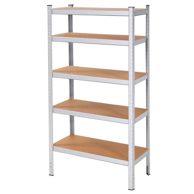 Casa si Gradina - Mobilier - Biblioteci si rafturi - Rafturi - Raft cadru metalic modular pentru depozitare, 5 polite, 205x120x45cm, sarcina 1000kg - Infinity.ro