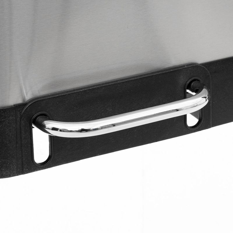 Casa si Gradina - Mobilier - Organizare si depozitare - Cosuri de gunoi - Cos de gunoi Ariane cu pedala, din inox, colectare selectiva, 2 x 30L, 49x40x67 cm, argintiu - Infinity.ro