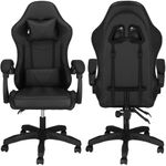 PC, gaming si accesorii - Gaming - Accesorii gaming - Scaune gaming - Scaun birou pentru gaming, ergonomic, suport lombar si tetiera, 114-123x55x50 cm, negru - Infinity.ro