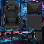 PC, gaming si accesorii - Gaming - Accesorii gaming - Scaune gaming - Scaun birou pentru gaming, ergonomic, suport lombar si tetiera, 114-123x55x50 cm, negru - Infinity.ro