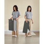 Market - Spalare si intretinere rufe - Uscatoare de rufe si accesorii - Cos rufe 4x40L, saci detasabili, raft superior si cadru metalic, 116x33x72 cm, negru si gri - Infinity.ro