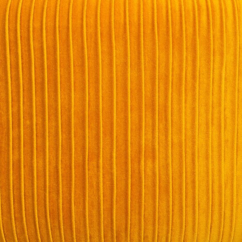 Casa si Gradina - Mobilier - Scaune si fotolii - Tabureti - Taburet Atmosphera Solaro rotund cu baza aurie, 35x41 cm, galben mustar - Infinity.ro