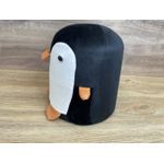 Casa si Gradina - Mobilier - Scaune si fotolii - Tabureti - Taburet pentru copii, 28x25cm, maxim 50kg, model pinguin negru - Infinity.ro