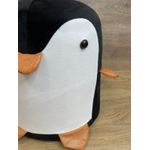 Casa si Gradina - Mobilier - Scaune si fotolii - Tabureti - Taburet pentru copii, 28x25cm, maxim 50kg, model pinguin negru - Infinity.ro