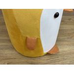 Casa si Gradina - Mobilier - Scaune si fotolii - Tabureti - Taburet pentru copii, 28x25cm, maxim 50kg, model pinguin galben - Infinity.ro