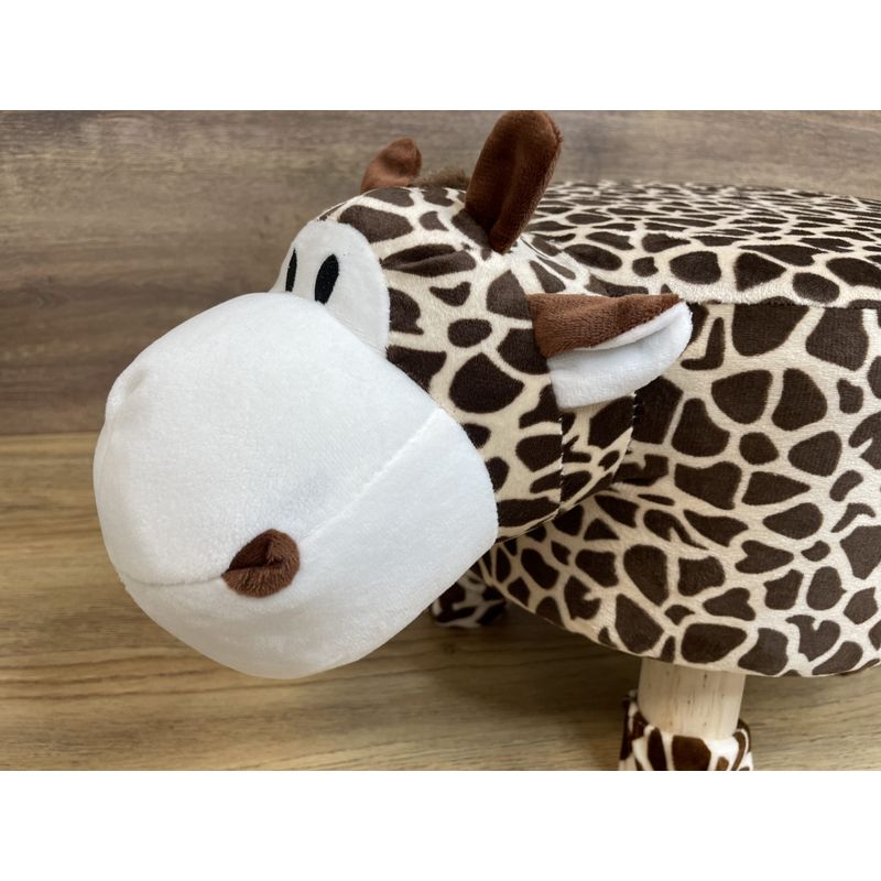 Casa si Gradina - Mobilier - Scaune si fotolii - Tabureti - Taburet pentru copii, 28x25cm, maxim 50kg, model girafa - Infinity.ro