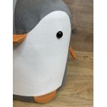 Casa si Gradina - Mobilier - Scaune si fotolii - Fotolii - Taburet pentru copii, 28x25cm, maxim 50kg, model pinguin gri - Infinity.ro