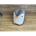 Casa si Gradina - Mobilier - Scaune si fotolii - Fotolii - Taburet pentru copii, 28x25cm, maxim 50kg, model pinguin gri - Infinity.ro