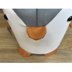 Casa si Gradina - Mobilier - Scaune si fotolii - Tabureti - Taburet pentru copii, 28x25cm, maxim 50kg, model pinguin gri - Infinity.ro