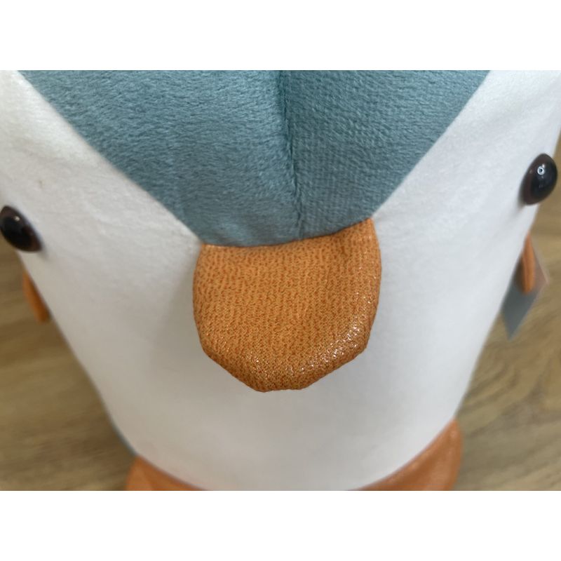 Casa si Gradina - Mobilier - Scaune si fotolii - Tabureti - Taburet pentru copii, 28x25cm, maxim 50kg, model pinguin albastru - Infinity.ro