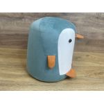 Casa si Gradina - Mobilier - Scaune si fotolii - Tabureti - Taburet pentru copii, 28x25cm, maxim 50kg, model pinguin albastru - Infinity.ro