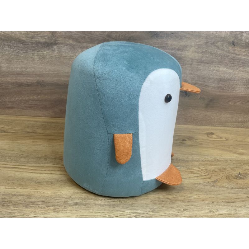 Casa si Gradina - Mobilier - Scaune si fotolii - Tabureti - Taburet pentru copii, 28x25cm, maxim 50kg, model pinguin albastru - Infinity.ro
