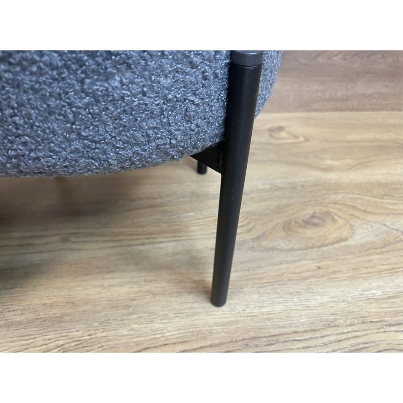 Casa si Gradina - Mobilier - Scaune si fotolii - Fotolii - Taburet pentru copii, rotund, spatiu depozitare, 31x28cm, maxim 50kg, gri - Infinity.ro