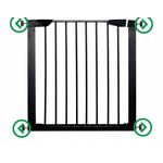 Petshop - Accesorii petshop - Jucarii animale - Jucarii educative - Poarta de siguranta Safety Gate pentru scari, ajustabila 103-110 cm, din otel, neagra - Infinity.ro