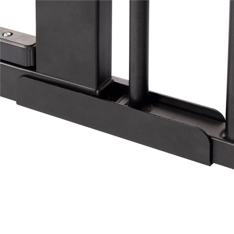 Petshop - Accesorii petshop - Jucarii animale - Jucarii educative - Poarta de siguranta Safety Gate pentru scari, ajustabila 103-110 cm, din otel, neagra - Infinity.ro