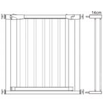 Petshop - Accesorii petshop - Jucarii animale - Jucarii educative - Poarta de siguranta Safety Gate pentru scari, ajustabila, din lemn cu structura otel, 89-96cm, negru maro - Infinity.ro