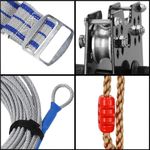 Petshop - Accesorii petshop - Jucarii animale - Jucarii educative - Set tiroliana pentru copii, cablu otel lungime 30m, capacitate 120kg - Infinity.ro