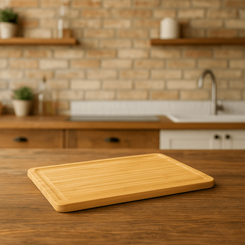 Casa si Gradina - Mobilier - Seturi de mobilier - Seturi bucatarie - Platou servire Atmosphera din bambus, 28x20 cm, maro natur - Infinity.ro