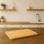 Casa si Gradina - Mobilier - Seturi de mobilier - Seturi bucatarie - Platou servire Atmosphera din bambus, 28x20 cm, maro natur - Infinity.ro