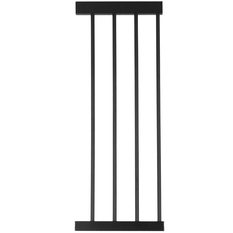Petshop - Accesorii petshop - Jucarii animale - Jucarii educative - Poarta de siguranta Safety Gate pentru scari, ajustabila, din lemn cu structura otel, 103-110cm, negru maro - Infinity.ro