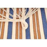 Casa si Gradina - Gradina si terasa - Balansoare si hamace - Balansoare - Hamac gradina cu bara din lemn, material textil, 120 kg, 200x100 cm, albastru si maro - Infinity.ro