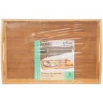 Casa si Gradina - Mobilier - Seturi de mobilier - Seturi bucatarie - Tava servire 5Five dreptunghiulara din bambus, 44x29 cm, maro natur - Infinity.ro