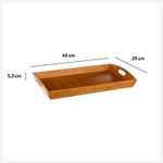 Casa si Gradina - Mobilier - Seturi de mobilier - Seturi bucatarie - Tava servire 5Five dreptunghiulara din bambus, 44x29 cm, maro natur - Infinity.ro