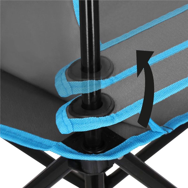 Casa si Gradina - Gradina si terasa - Mobilier exterior - Seturi mobila gradina - Set masa pliabila cu 2 scaune, structura metalica, husa transport, 47x47x45 cm, gri - Infinity.ro