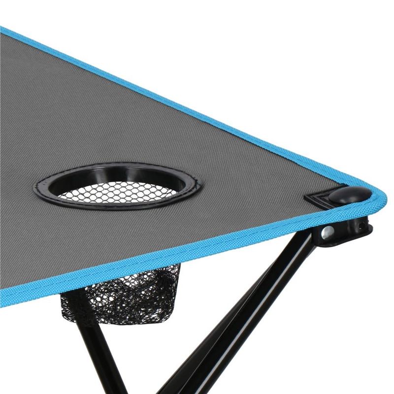 Casa si Gradina - Gradina si terasa - Mobilier exterior - Seturi mobila gradina - Set masa pliabila cu 2 scaune, structura metalica, husa transport, 47x47x45 cm, gri - Infinity.ro