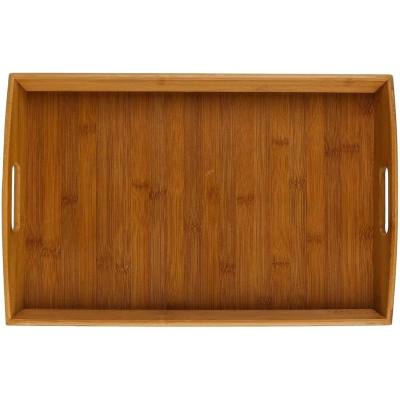 Casa si Gradina - Mobilier - Seturi de mobilier - Seturi bucatarie - Tava servire 5Five dreptunghiulara din bambus, 44x29 cm, maro natur - Infinity.ro