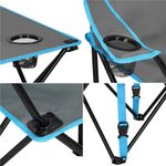 Casa si Gradina - Gradina si terasa - Mobilier exterior - Seturi mobila gradina - Set masa pliabila cu 2 scaune, structura metalica, husa transport, 47x47x45 cm, gri - Infinity.ro