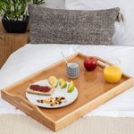 Casa si Gradina - Mobilier - Seturi de mobilier - Seturi bucatarie - Tava servire 5Five dreptunghiulara din bambus, 44x29 cm, maro natur - Infinity.ro