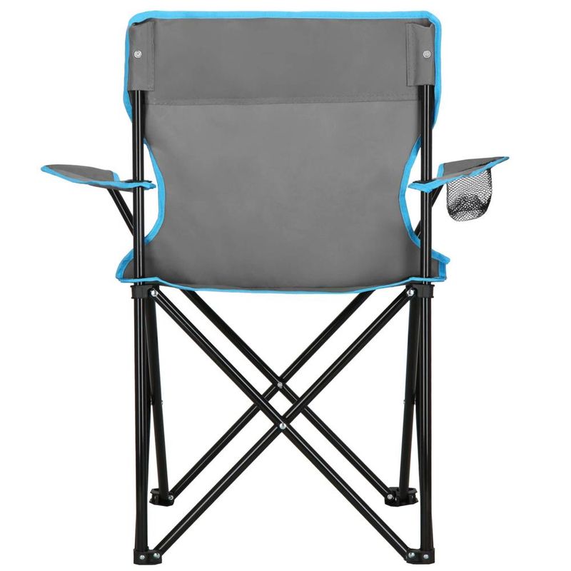 Casa si Gradina - Gradina si terasa - Mobilier exterior - Seturi mobila gradina - Set masa pliabila cu 2 scaune, structura metalica, husa transport, 47x47x45 cm, gri - Infinity.ro