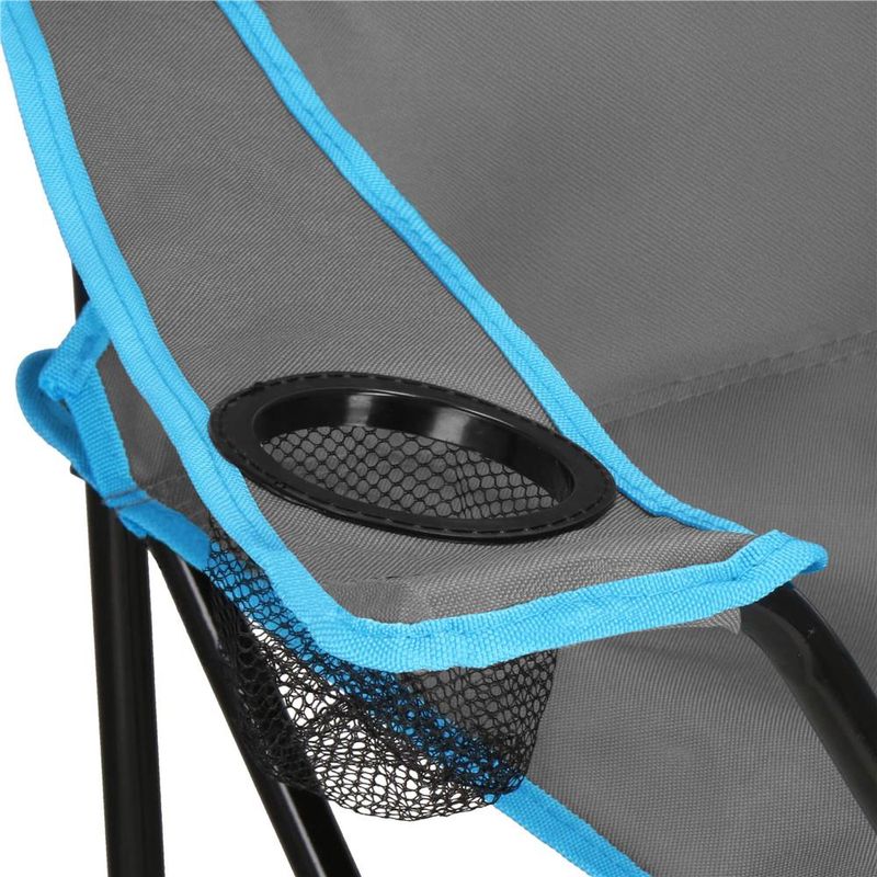 Casa si Gradina - Gradina si terasa - Mobilier exterior - Seturi mobila gradina - Set masa pliabila cu 2 scaune, structura metalica, husa transport, 47x47x45 cm, gri - Infinity.ro