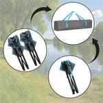 Casa si Gradina - Gradina si terasa - Mobilier exterior - Seturi mobila gradina - Set masa pliabila cu 2 scaune, structura metalica, husa transport, 47x47x45 cm, gri - Infinity.ro